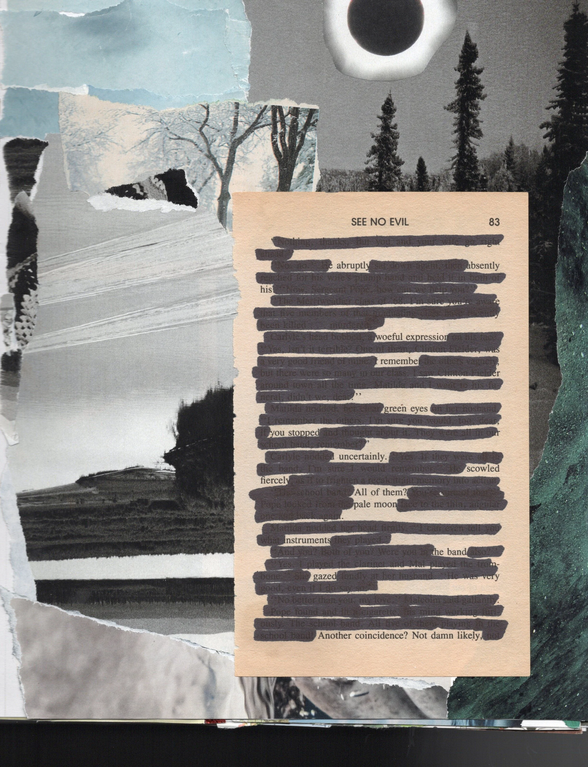 Black-out poem (2025)