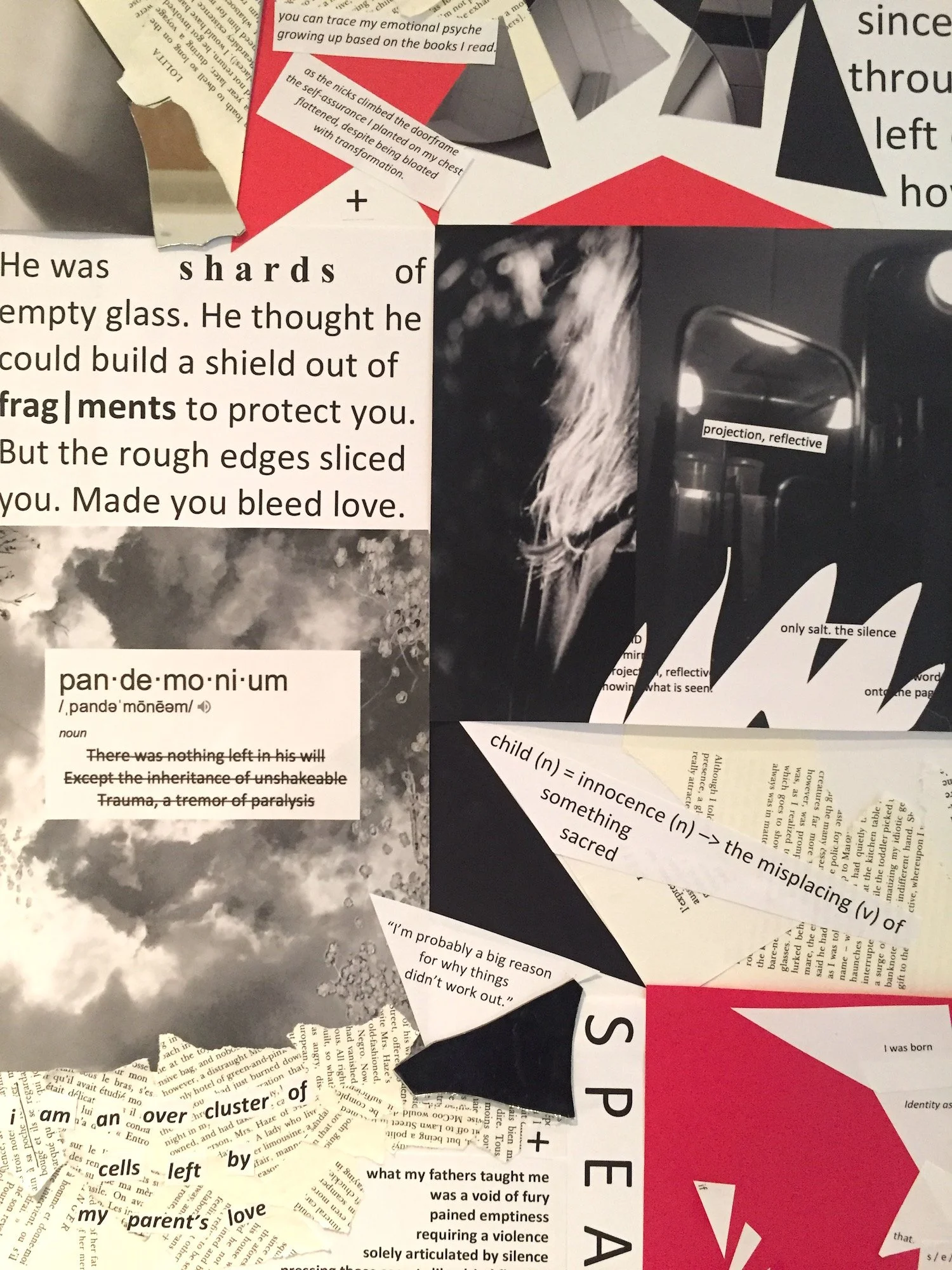 Collage version of The Hurt of Becoming