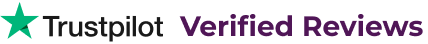 Trustpilot verified reviews logo with a green star.