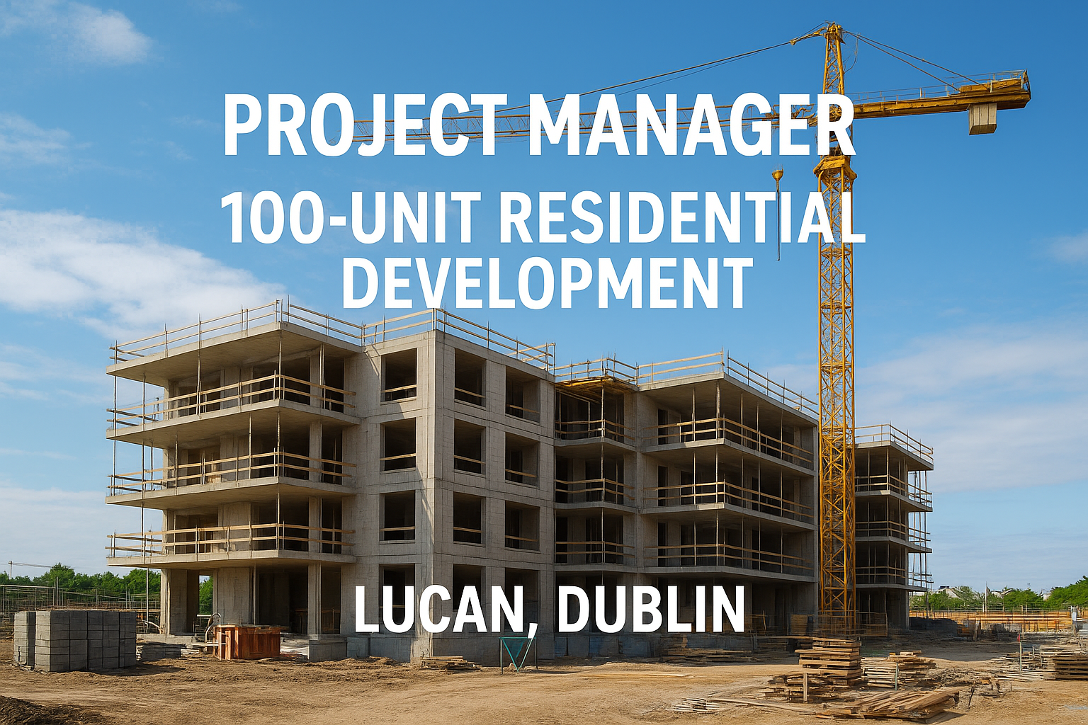 Project Manager |100-Unit Residential Development | Lucan, Dublin | €90k-€110k p.a
