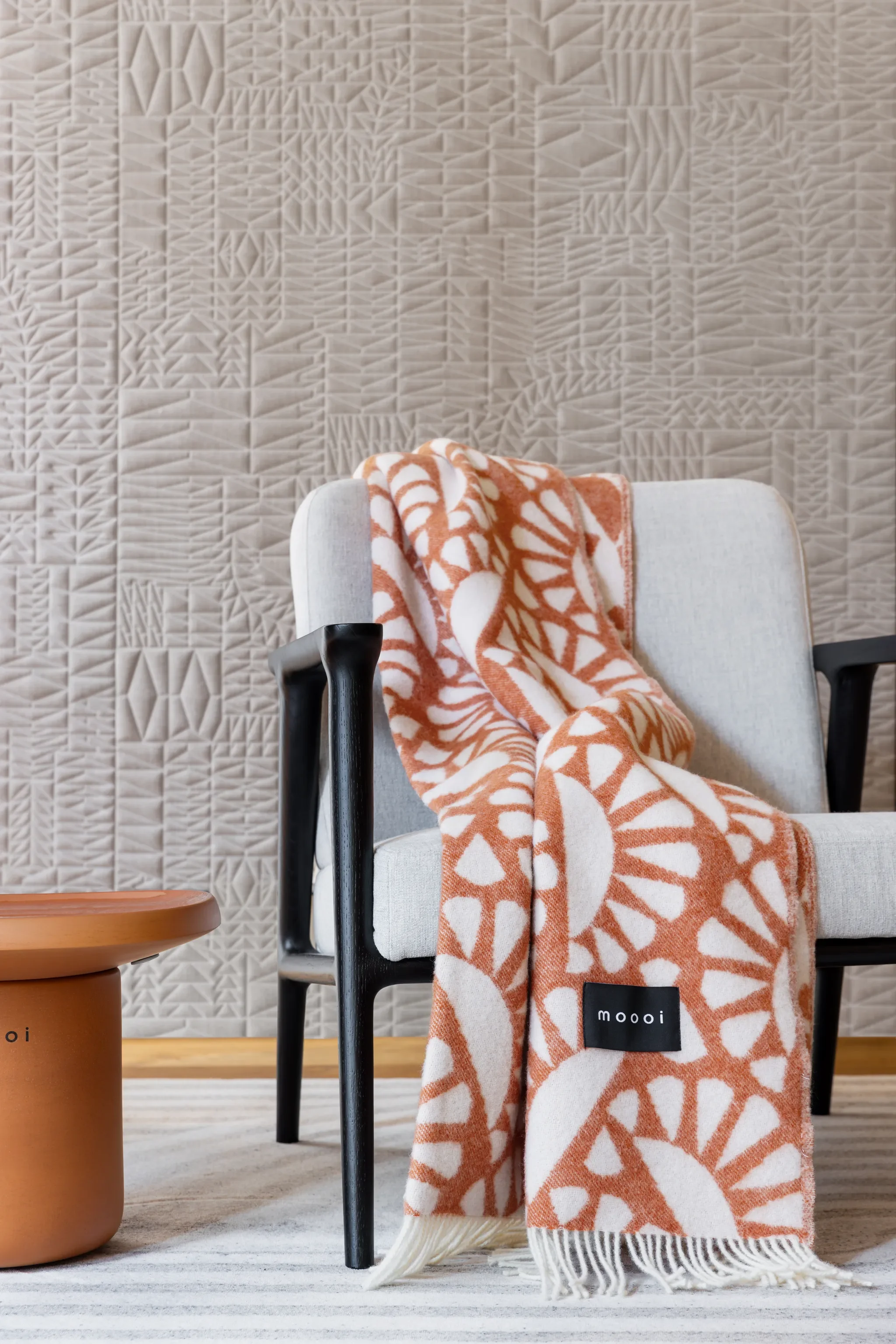 Pogo Goat wallcovering and the blanket
