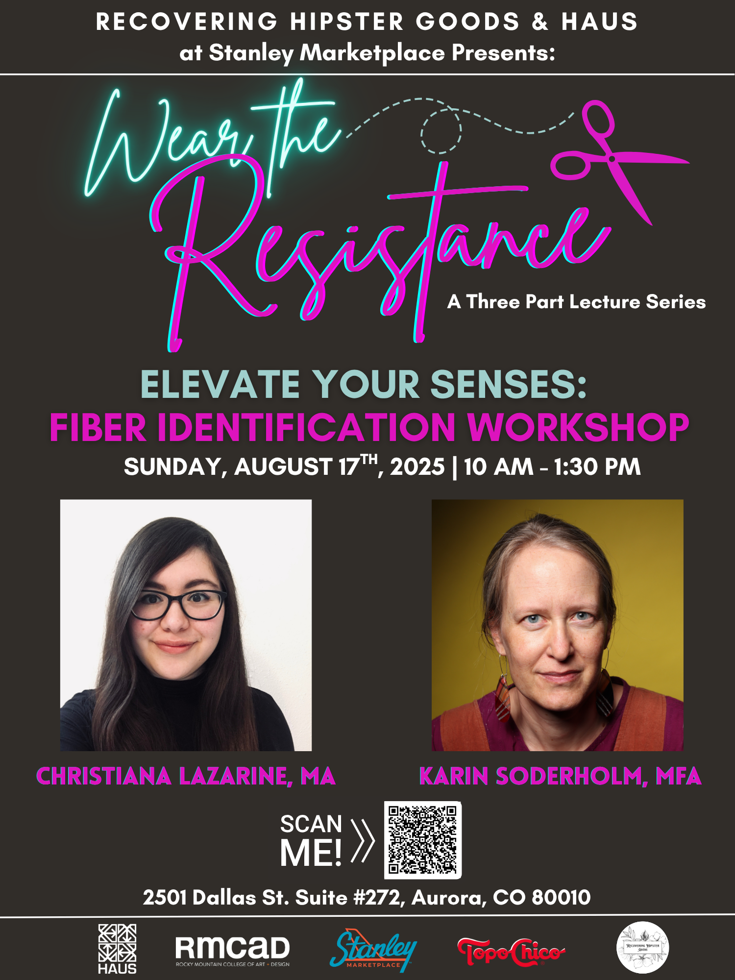 Wear The Resistance | Elevate Your Senses: Fiber Identification Workshop and Lecture 