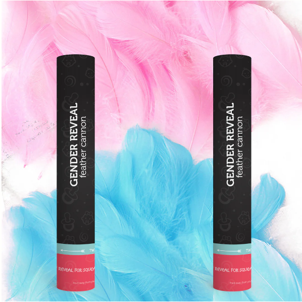 Gender Reveal Feather Cannon