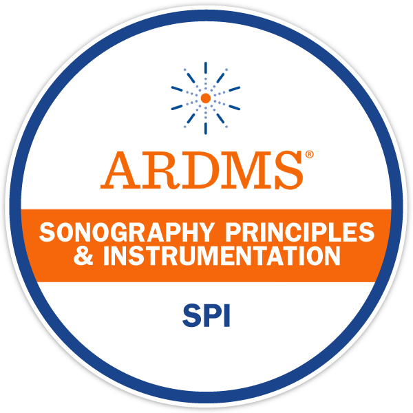 Badge for ARDMS Sonography Principles & Instrumentation, SPI