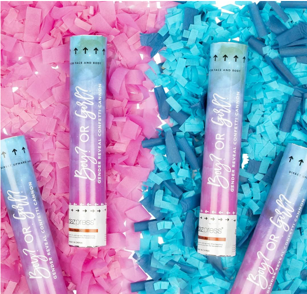 Gender Reveal Confetti Cannon