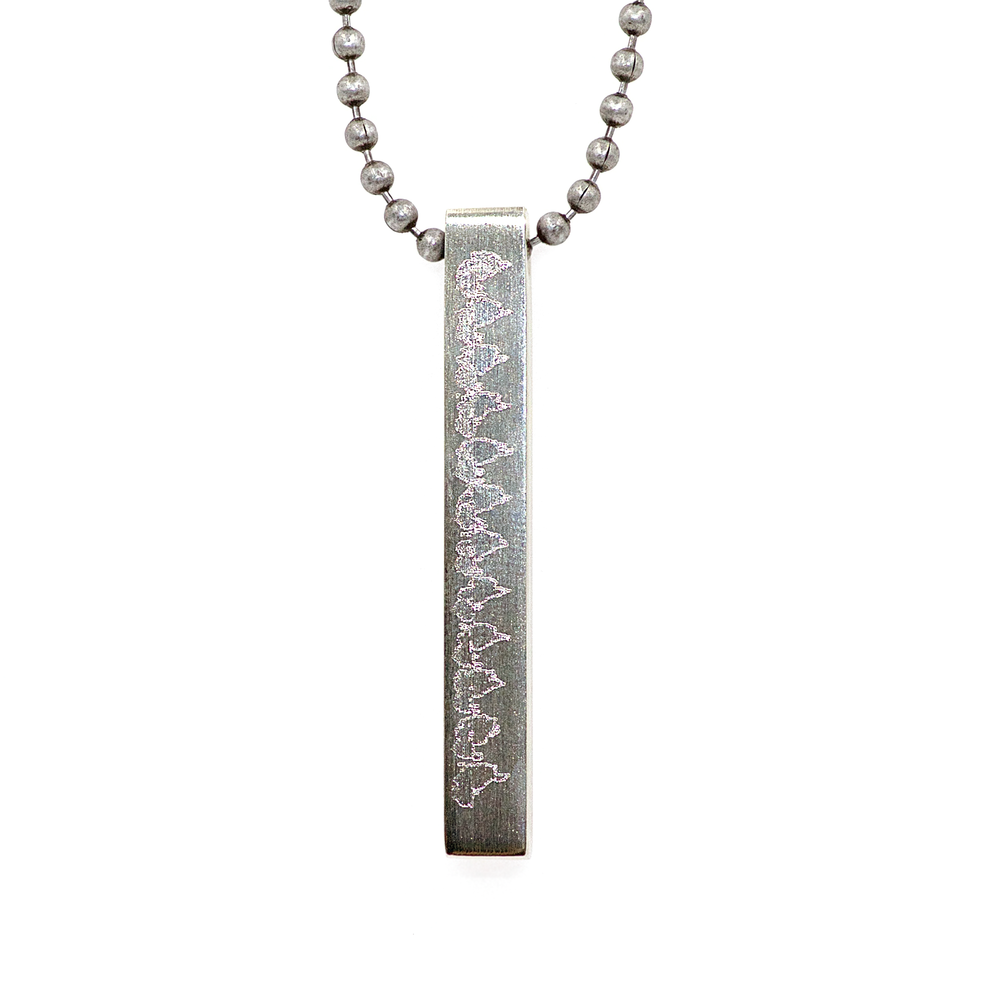 4-sided Heartbeat Pendant