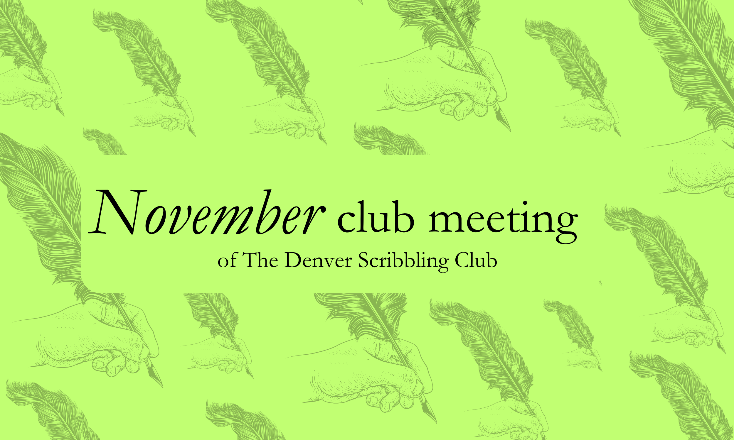 November 2025 Club meeting 