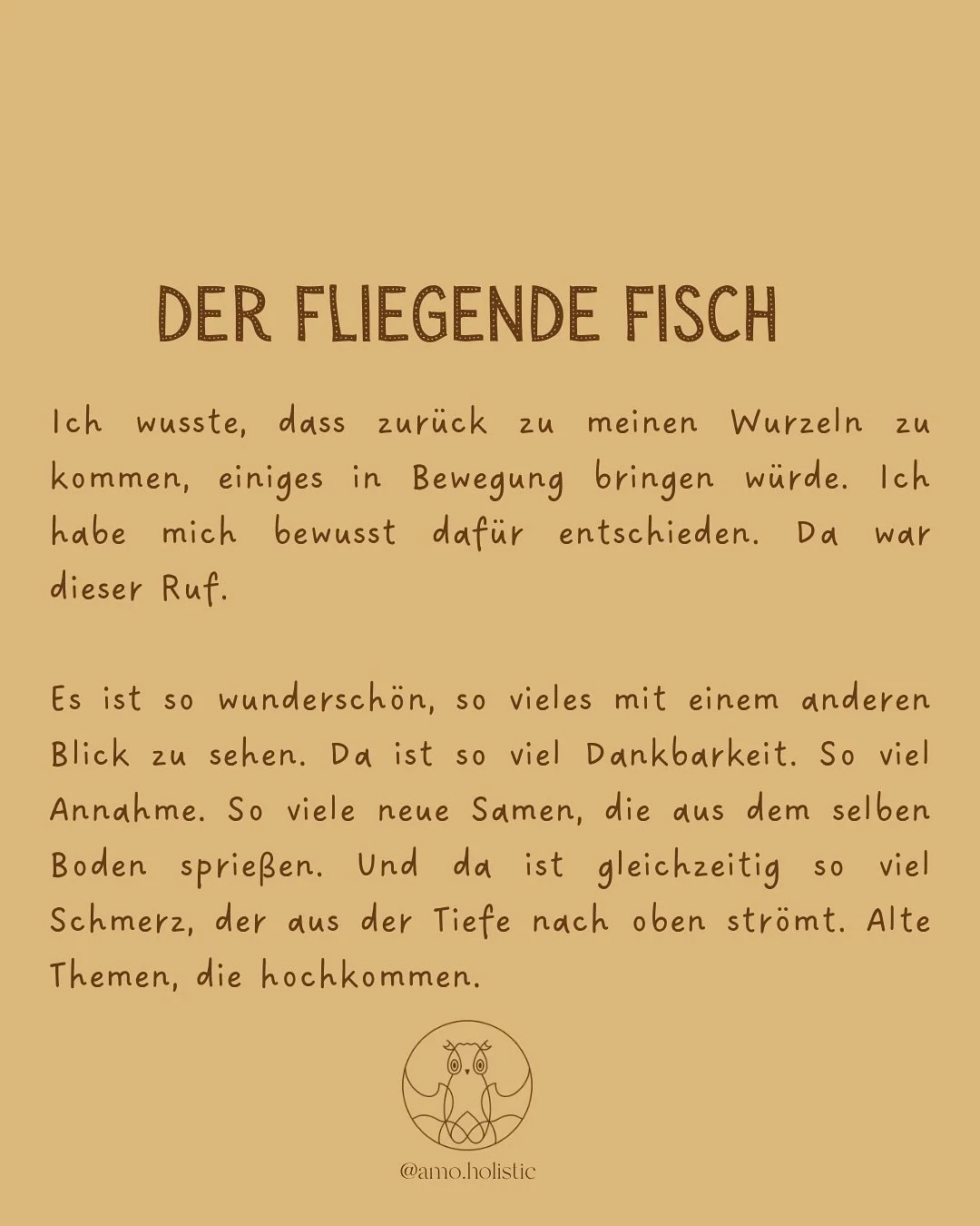 Ein purer purer Text - von meinem Herzen zu deinem. M&ouml;ge er genau bei den Richtigen landen. Im passenden Moment. M&ouml;gen meine Worte N&auml;he erm&ouml;glichen - Verbindung. M&ouml;gen sie Verletzlichkeit normalisieren. Emotionen ehren. 

Las