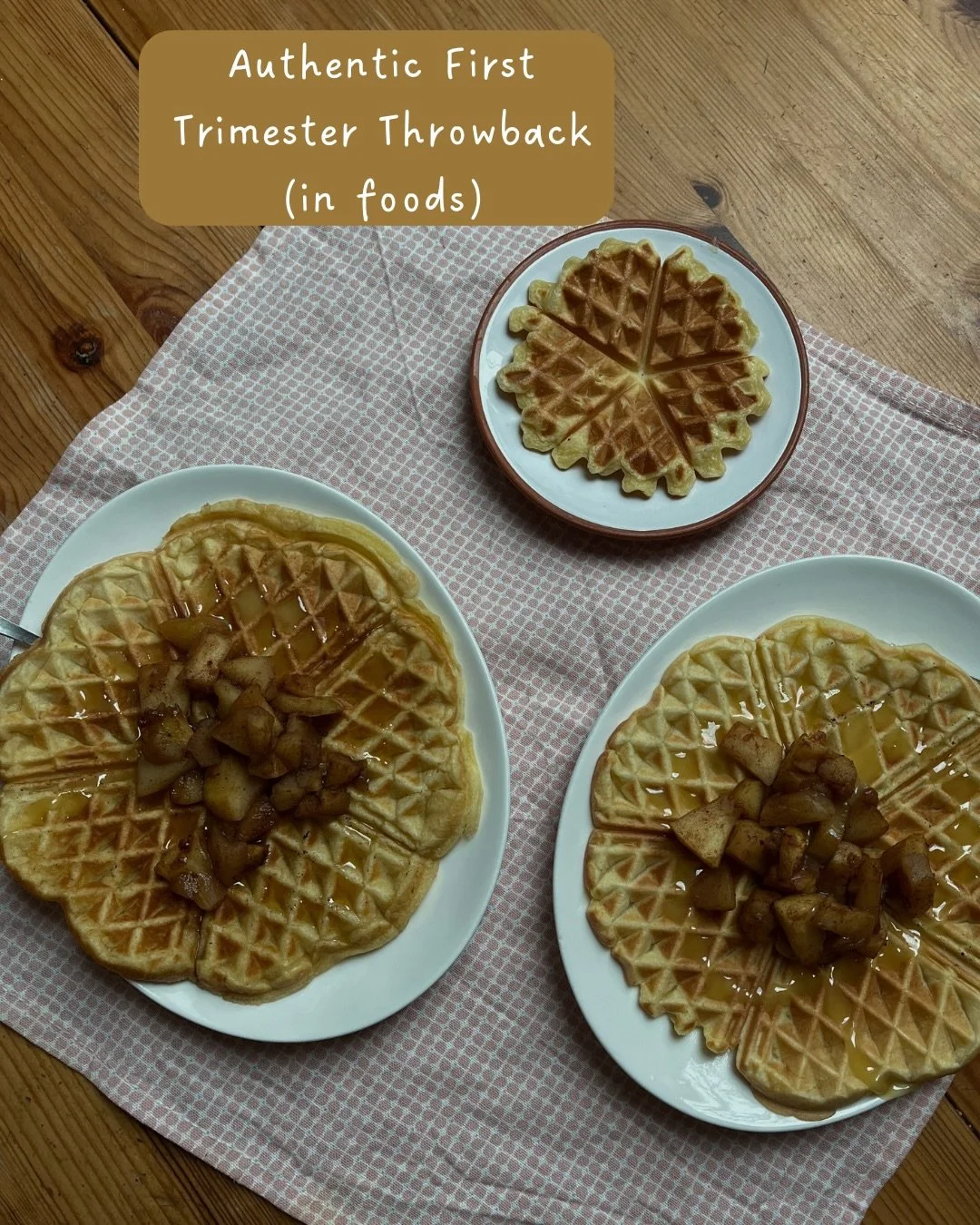 Authentic First Trimester Throwback in pictures
abd foods which is very accurate as my head was spinning all around food and sleep 🍎💤

It was so strange and new having to eat something every two hours. Waking up - going straight into the kitchen.
I