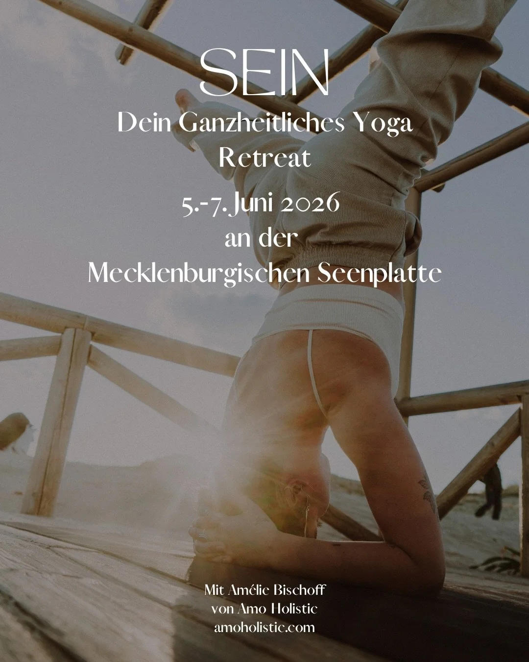 Du m&ouml;chtest einfach mal SEIN? 

Genau dazu l&auml;dt dich dieses Wochenend-Retreat ein. Ein Raum zum Landen im Moment. Zum Innehalten. Sp&uuml;ren. 

📆 5.-7.Juni 2026
📍 Finkenwerder Hof, Mecklenburgische Seenplatte

Dich erwartet ein ganzheitl