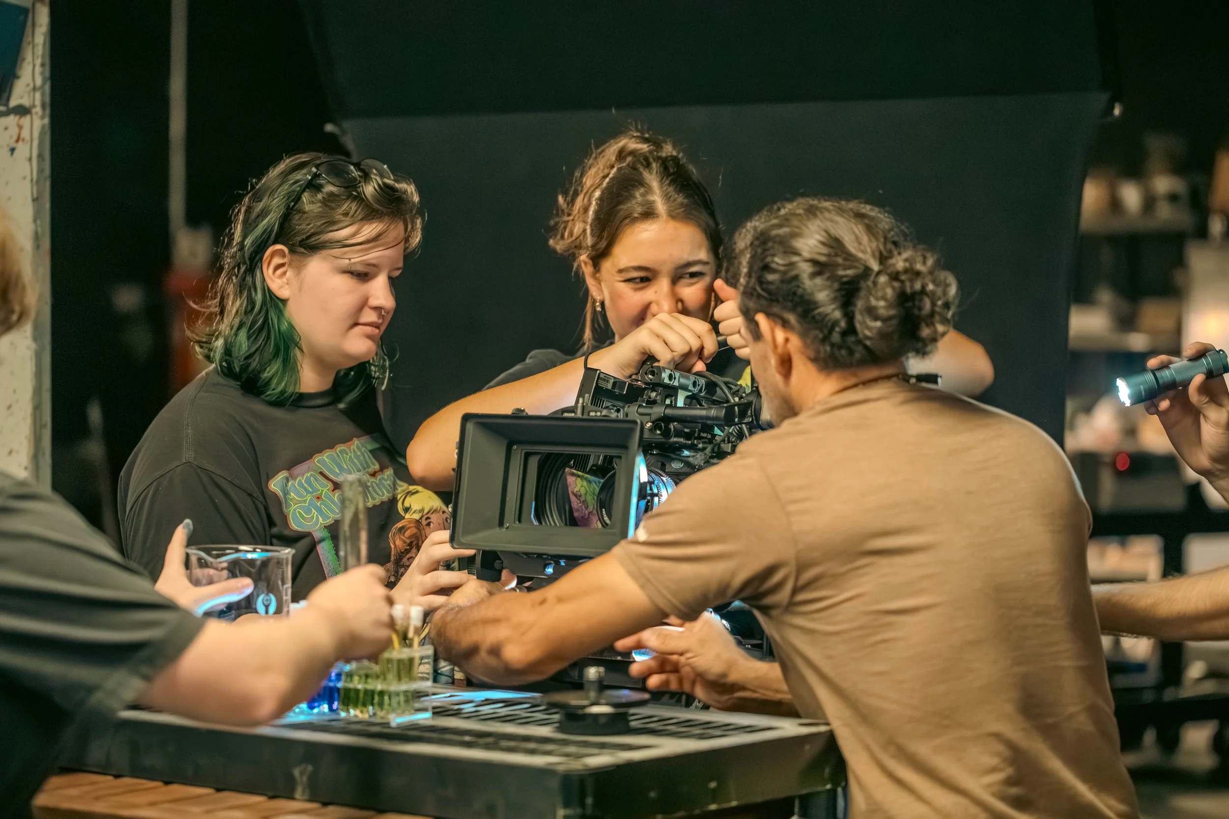 Film Students with Instructor