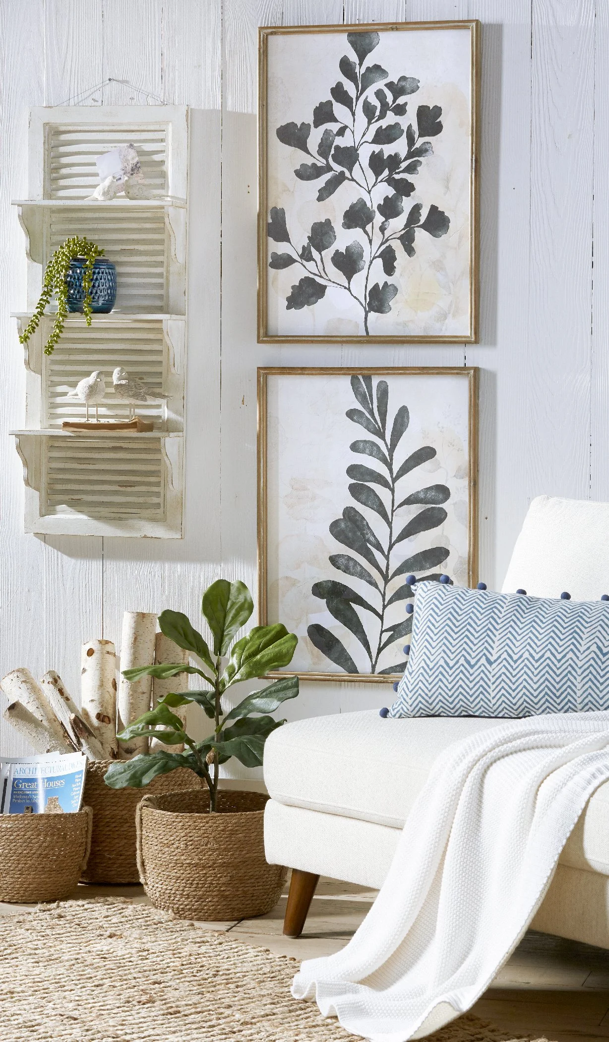 blue decor, natural fibers, organic decorating, grass rug