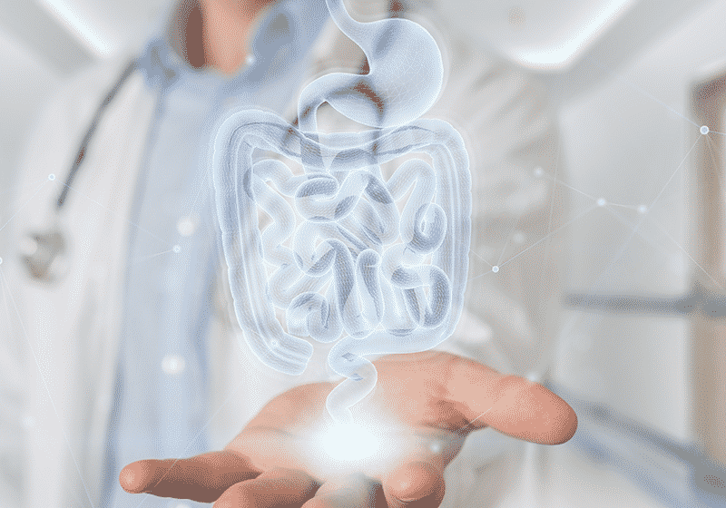 Dr. Abu Hammour consulting with a patient at Abu Hammour Gastroenterology Center Dubai