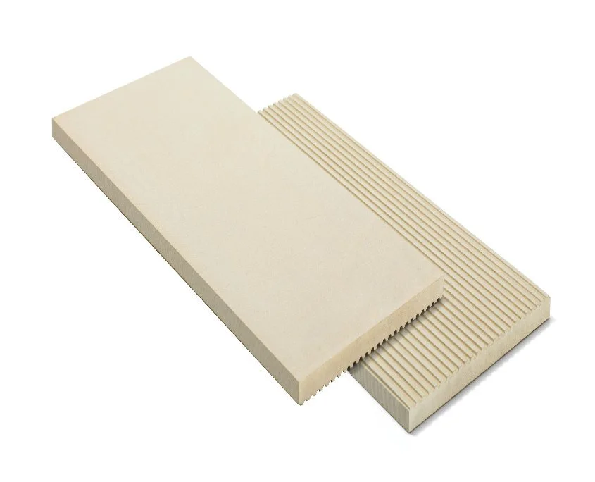 Cordierite Stones with bottom fluted channels, enhancing airflow and heat retention for optimal baking results.