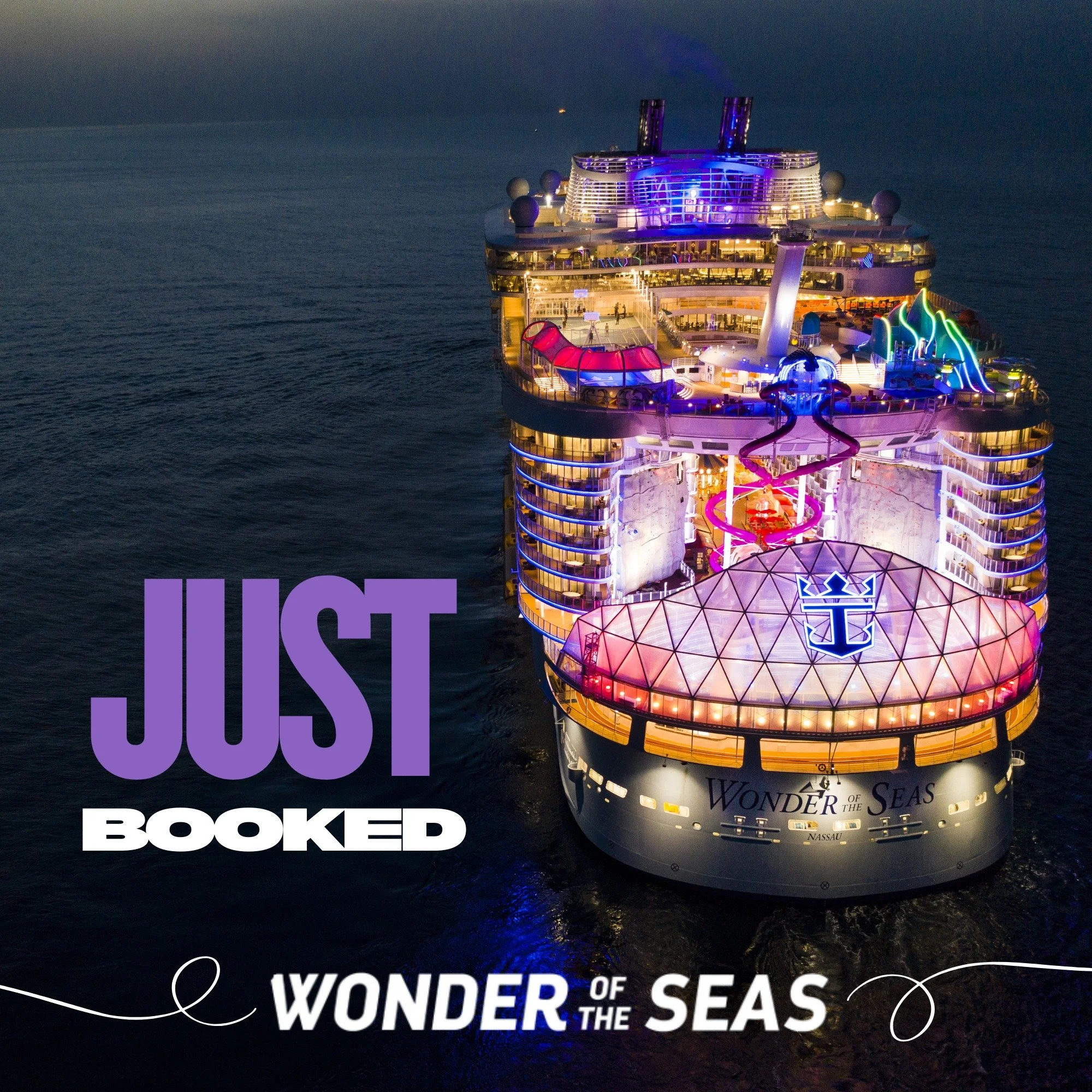 So excited for the H family who just booked their first ever cruise for February vacation!

They&rsquo;ll be sailing on Royal Caribbean&rsquo;s Wonder of the Seas with stops at Perfect Day at Coco Cay and the soon-to-open Royal Beach Club in Nassau.
