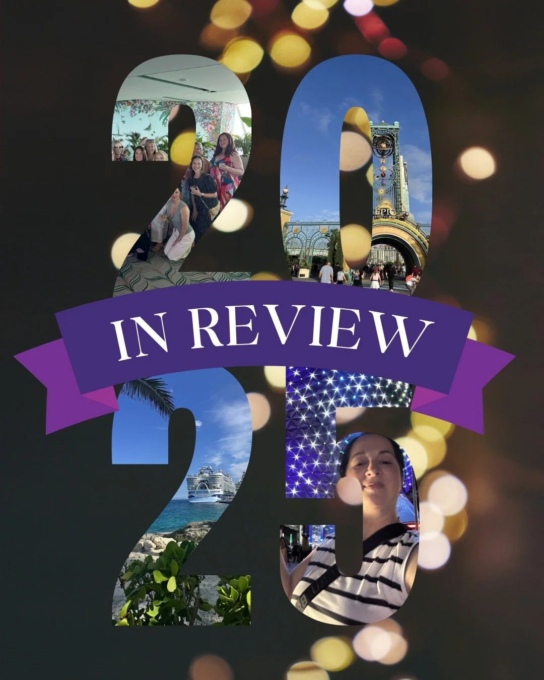 2025 was a year of learning, being super intentional, and saying yes to experiences that make me better at what I do.

This year gave me the opportunity to:

- Train with my agency aboard Celebrity Beyond, experiencing firsthand how ship design, dini