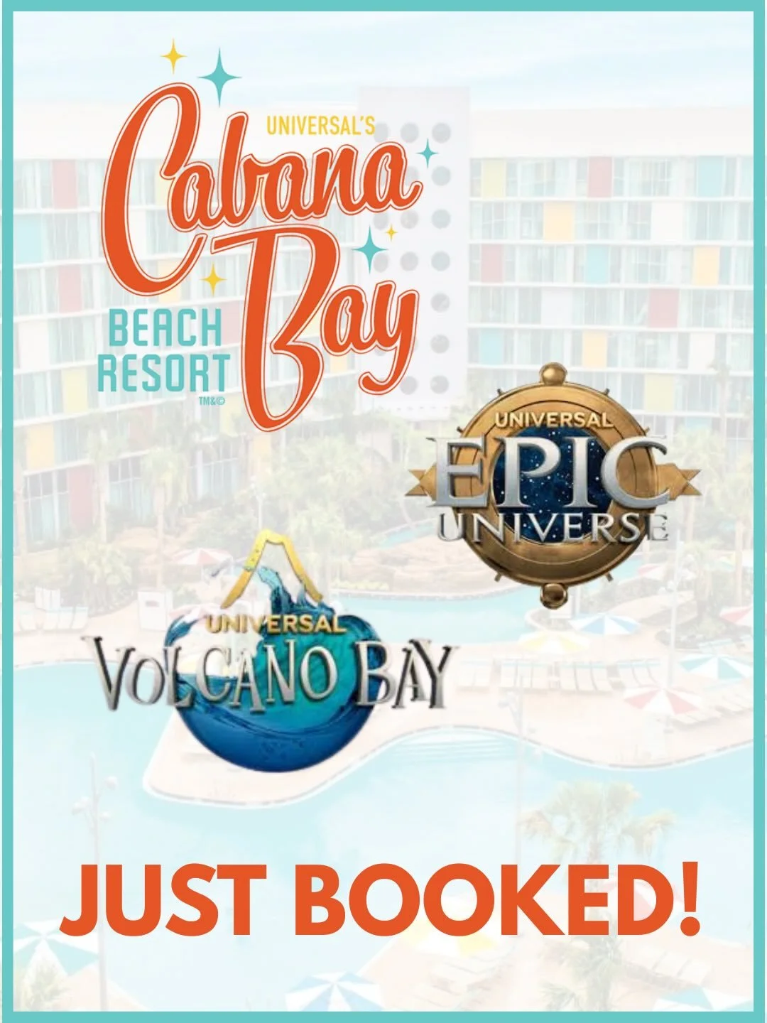 Just Booked ✨ The L Family is headed to Universal Orlando!

They&rsquo;ll be staying on property at Universal&rsquo;s Cabana Bay Beach Resort, with plans to cool off at Universal&rsquo;s Volcano Bay and explore all the worlds inside Universal Epic Un