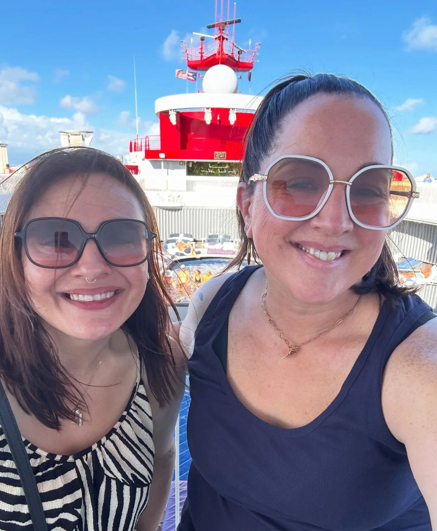 This morning we said goodbye to Valiant Lady after an incredible week at sea. 
Over the past several days we woke up in San Juan, Aruba, Cura&ccedil;ao, Martinique, and St. Kitts, spent sea days wandering the ship, stayed up too late at Scarlet Night