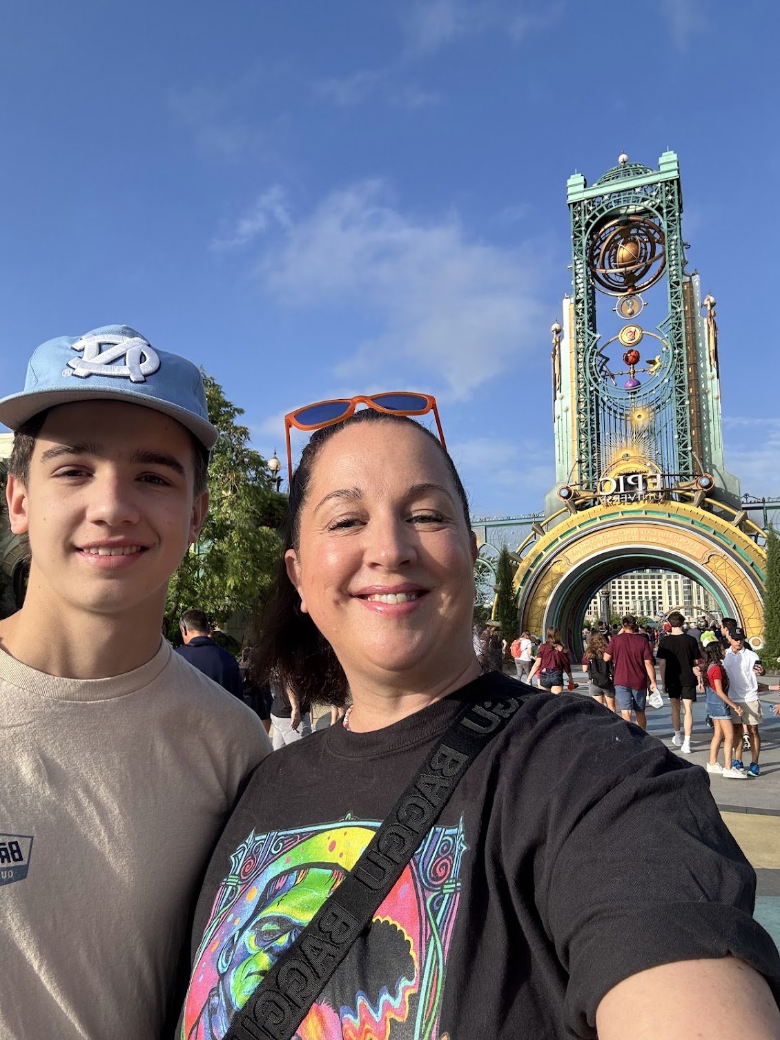 Celeste visiting Universal Epic Universe