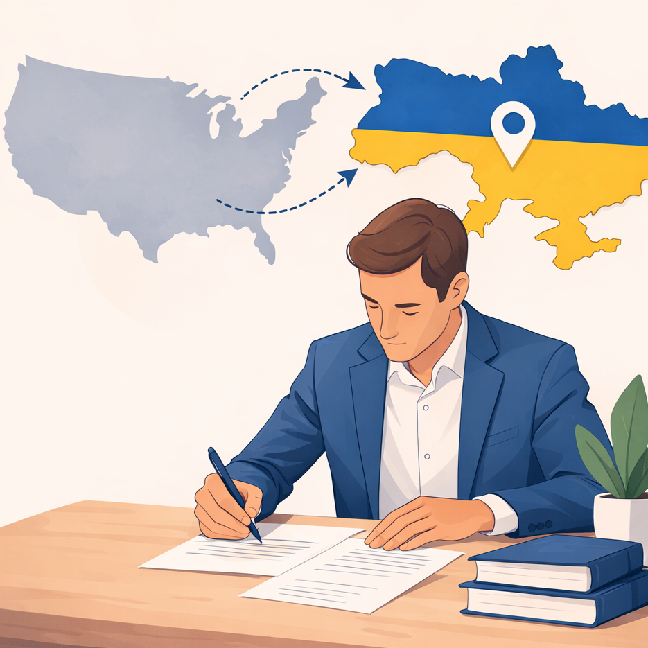 Реєстрація дочірнього ТОВ в Україні: гайд для материнської компанії з Делавера (США)
