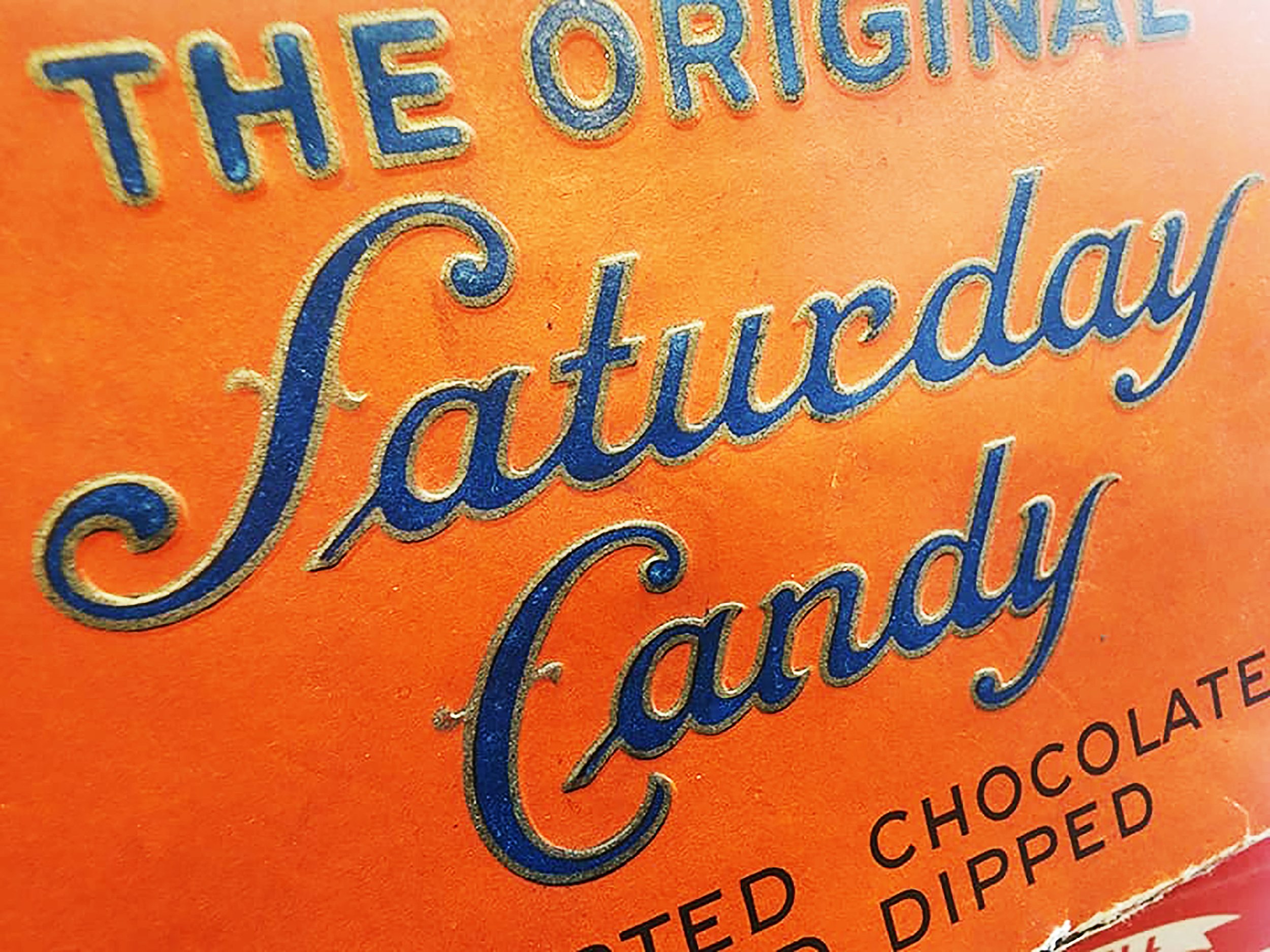 Saturday Candy Typographic Detail