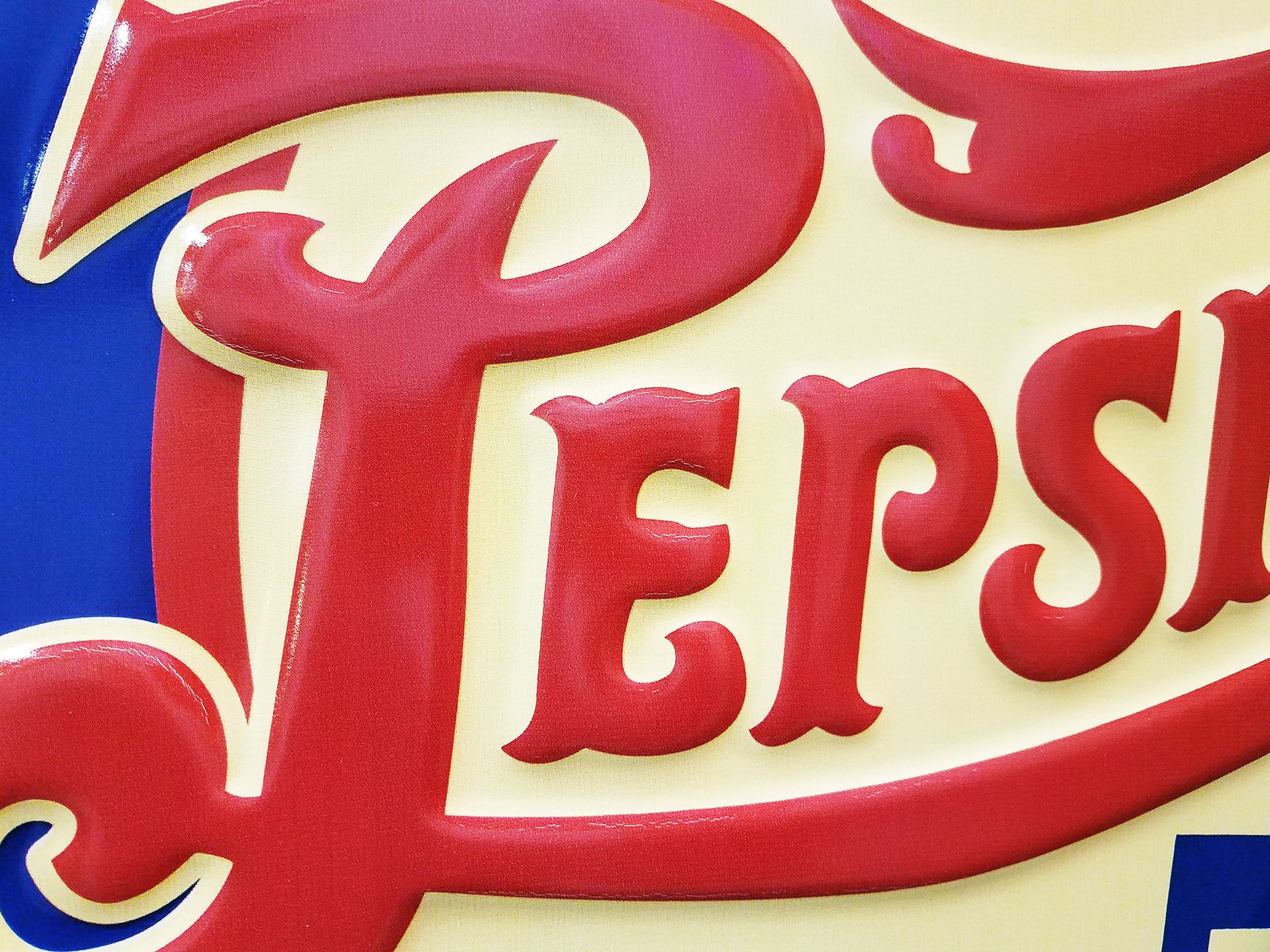 Pepsi Typographic Detail