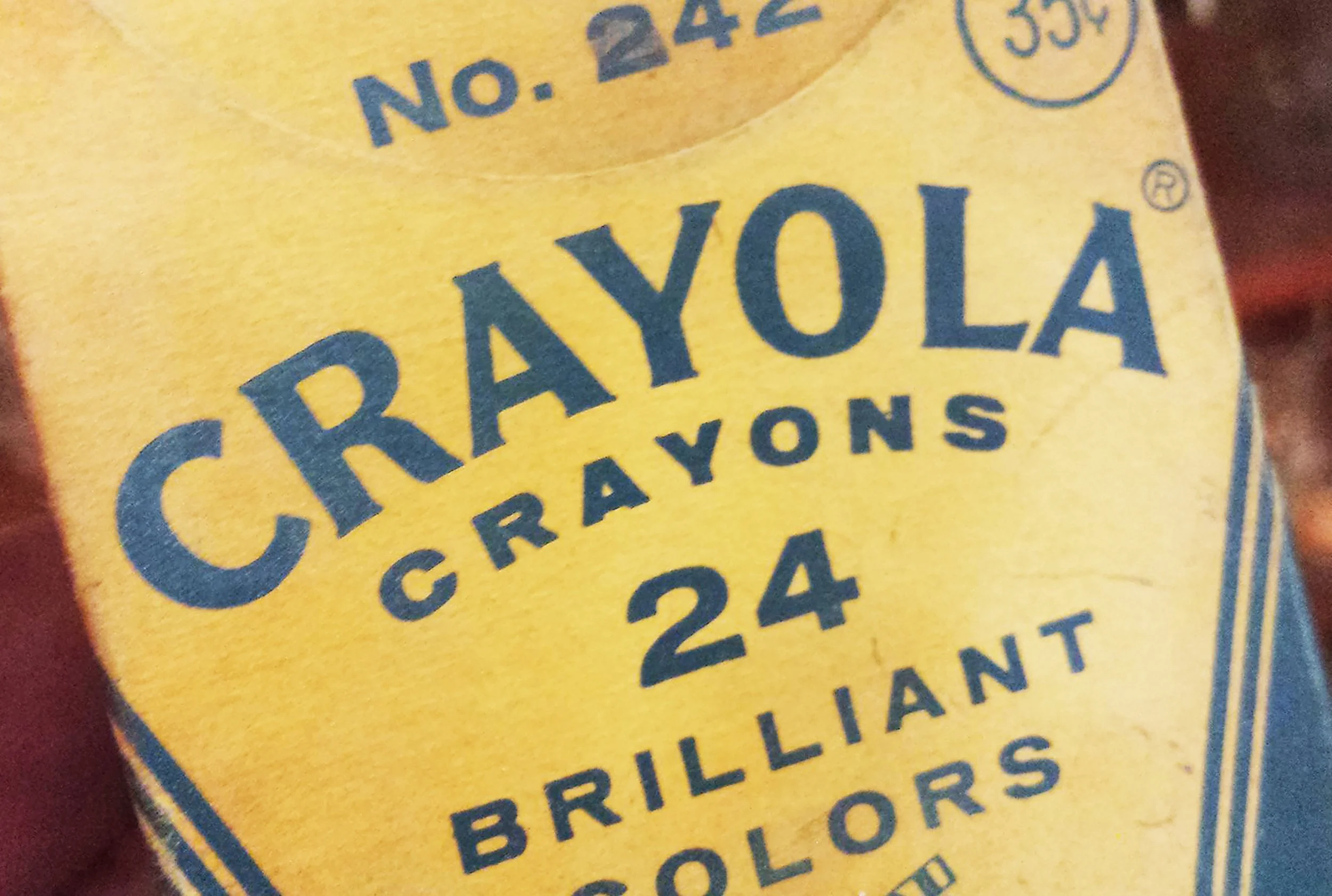 Crayola Crayons Typographic Detail