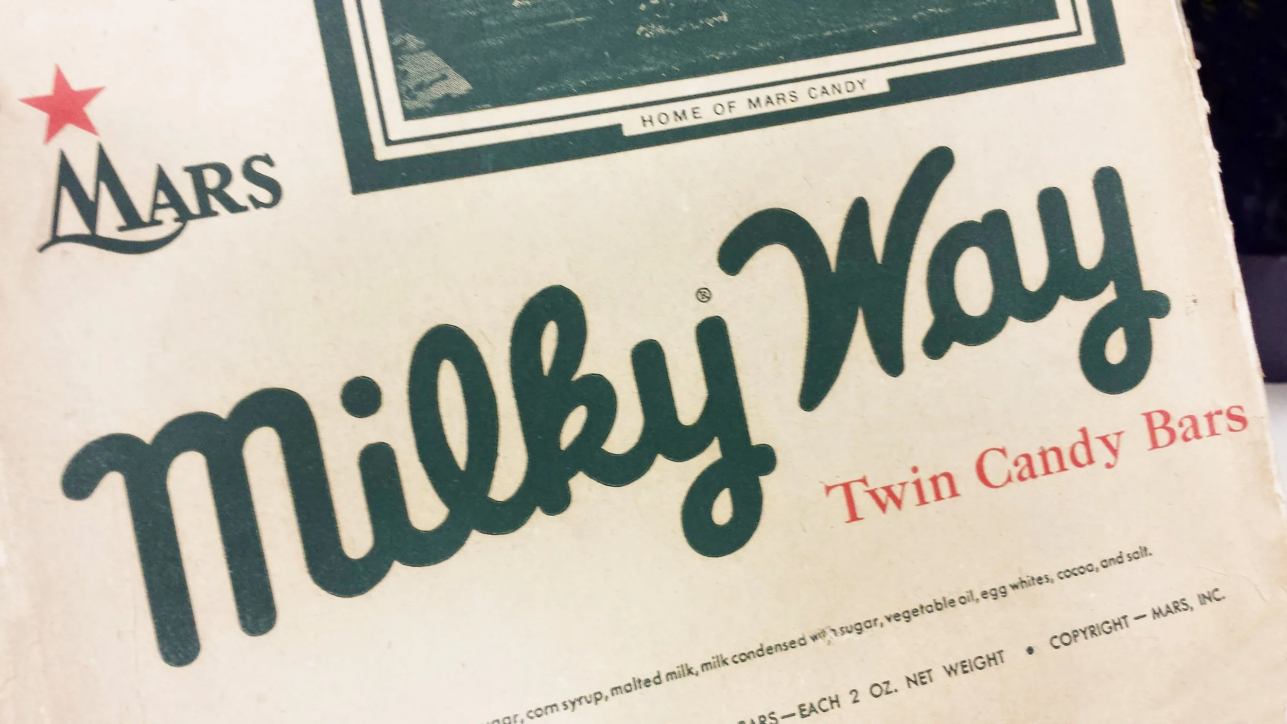 Milky Way Typographic Detail