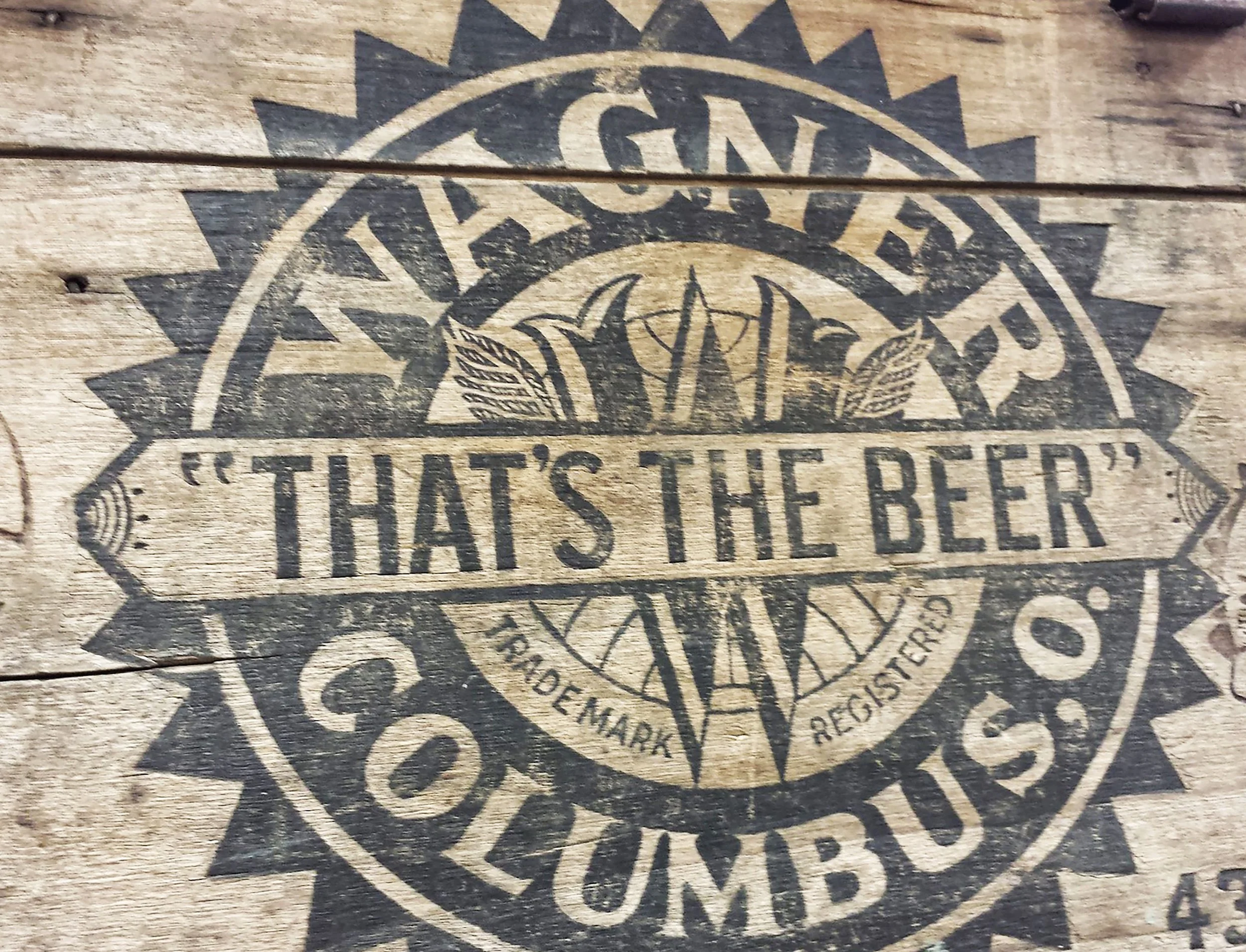 Wagner Beer, Columbus, Ohio Typography
