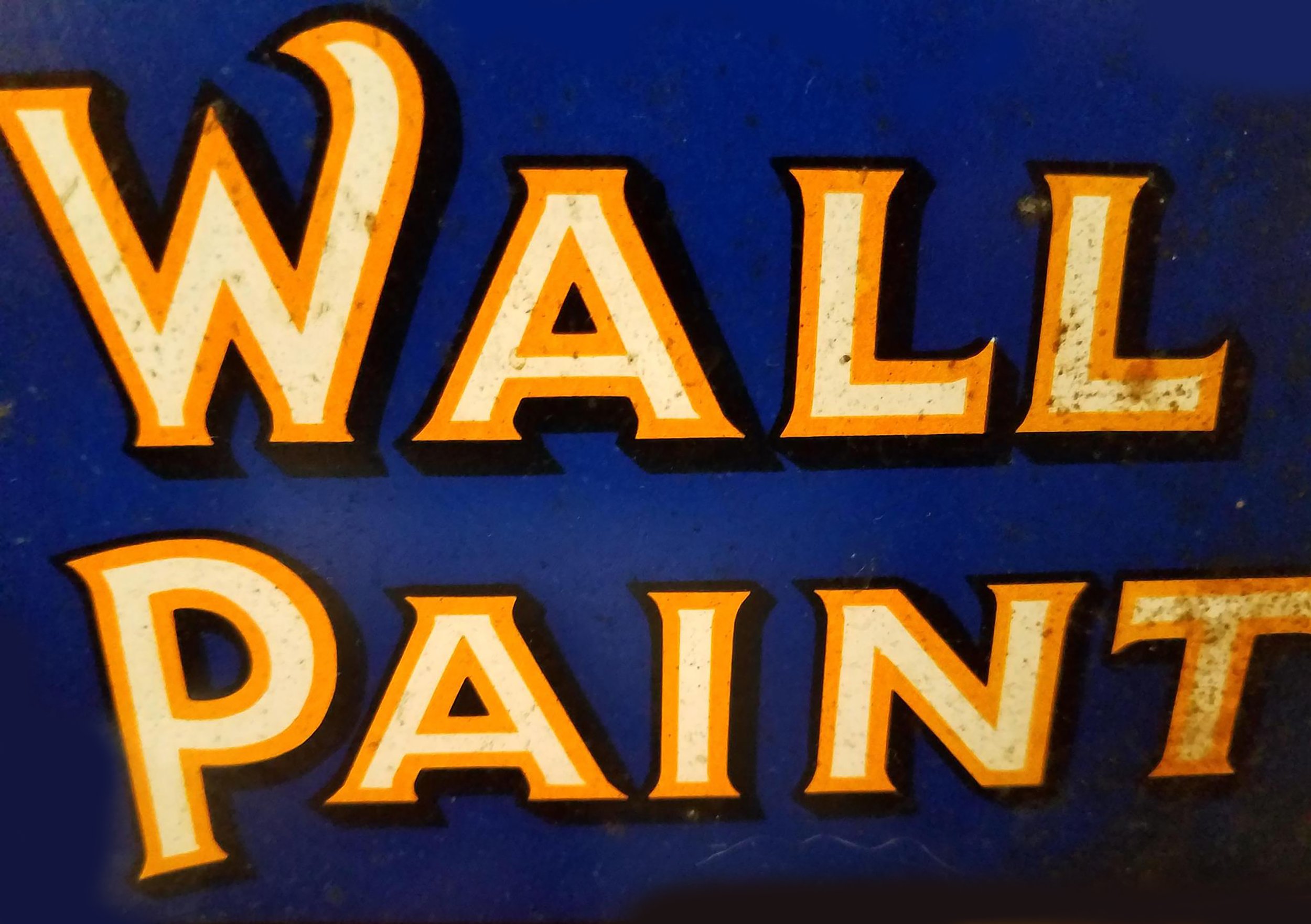 Wall Paint Typographic Detail