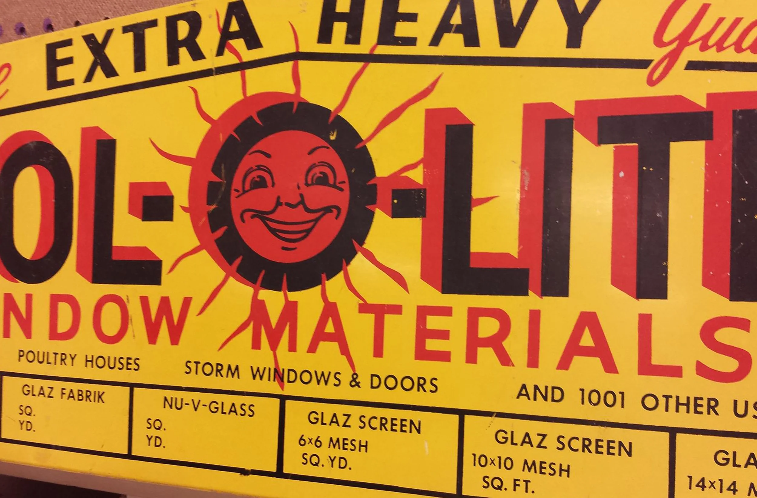 Sol-o-Lite Typographic Detail