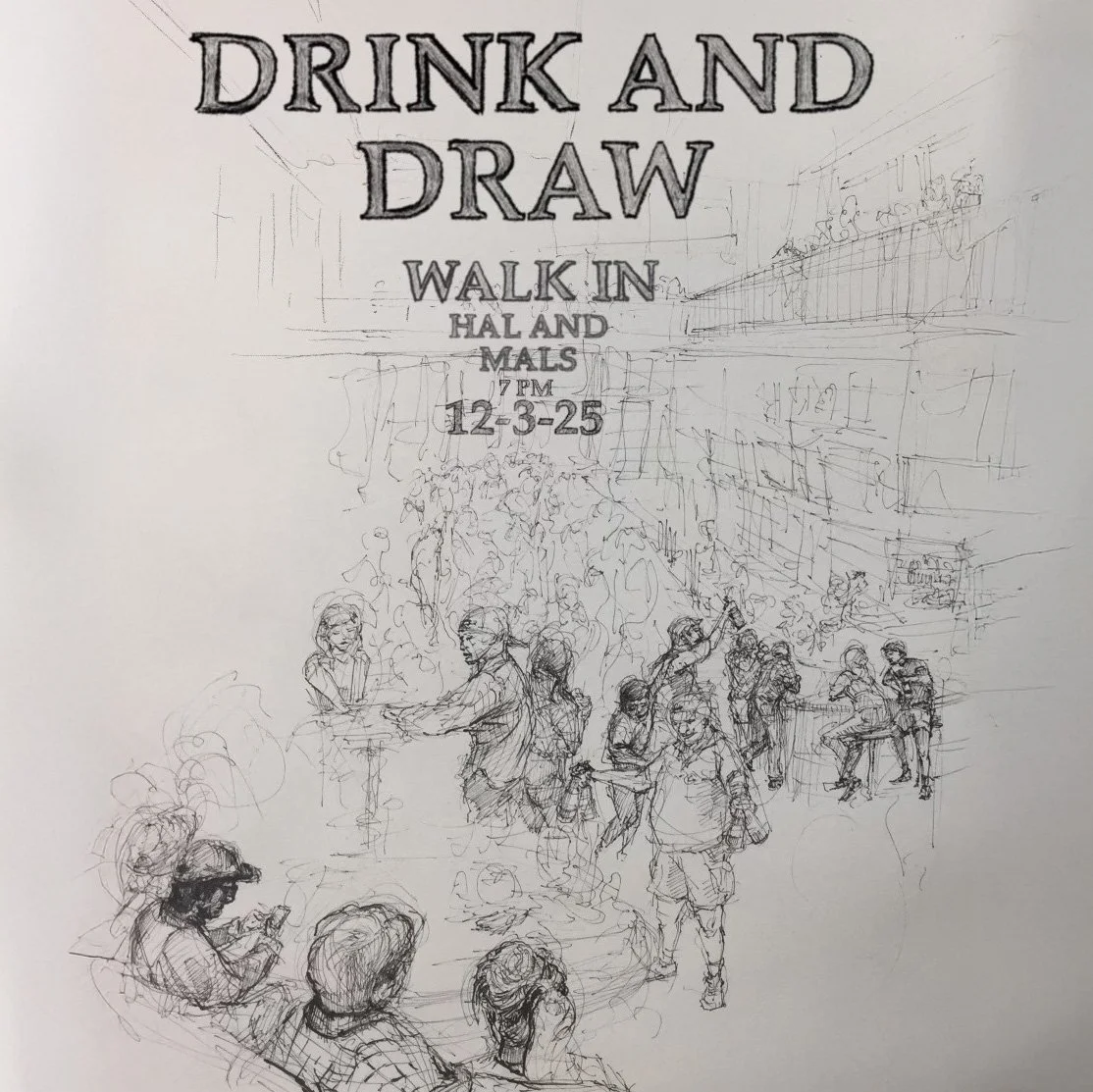 Drink &amp; Draw with ROWAN BIRD