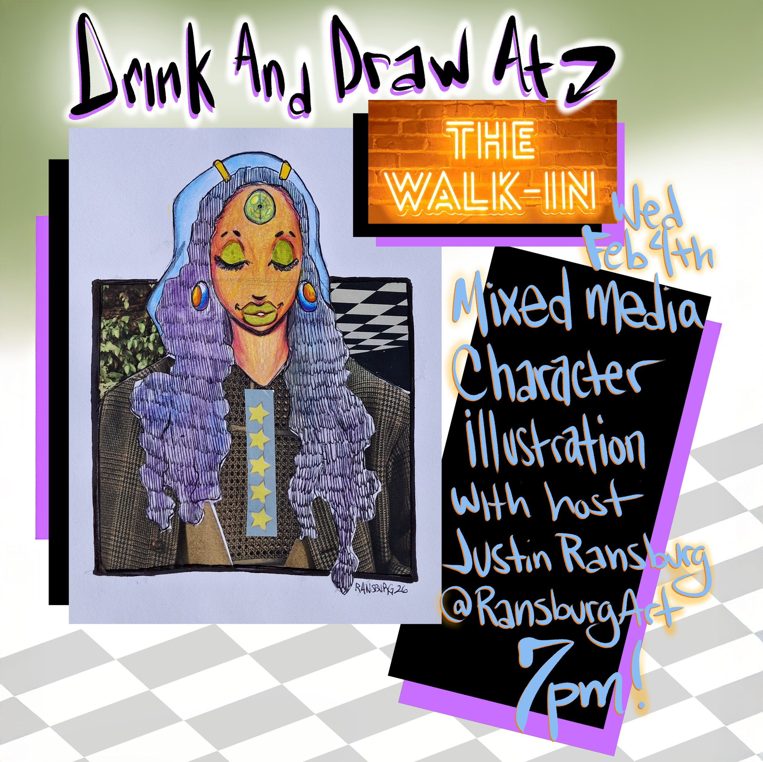 Drink &amp; Draw with Justin Ransburg 