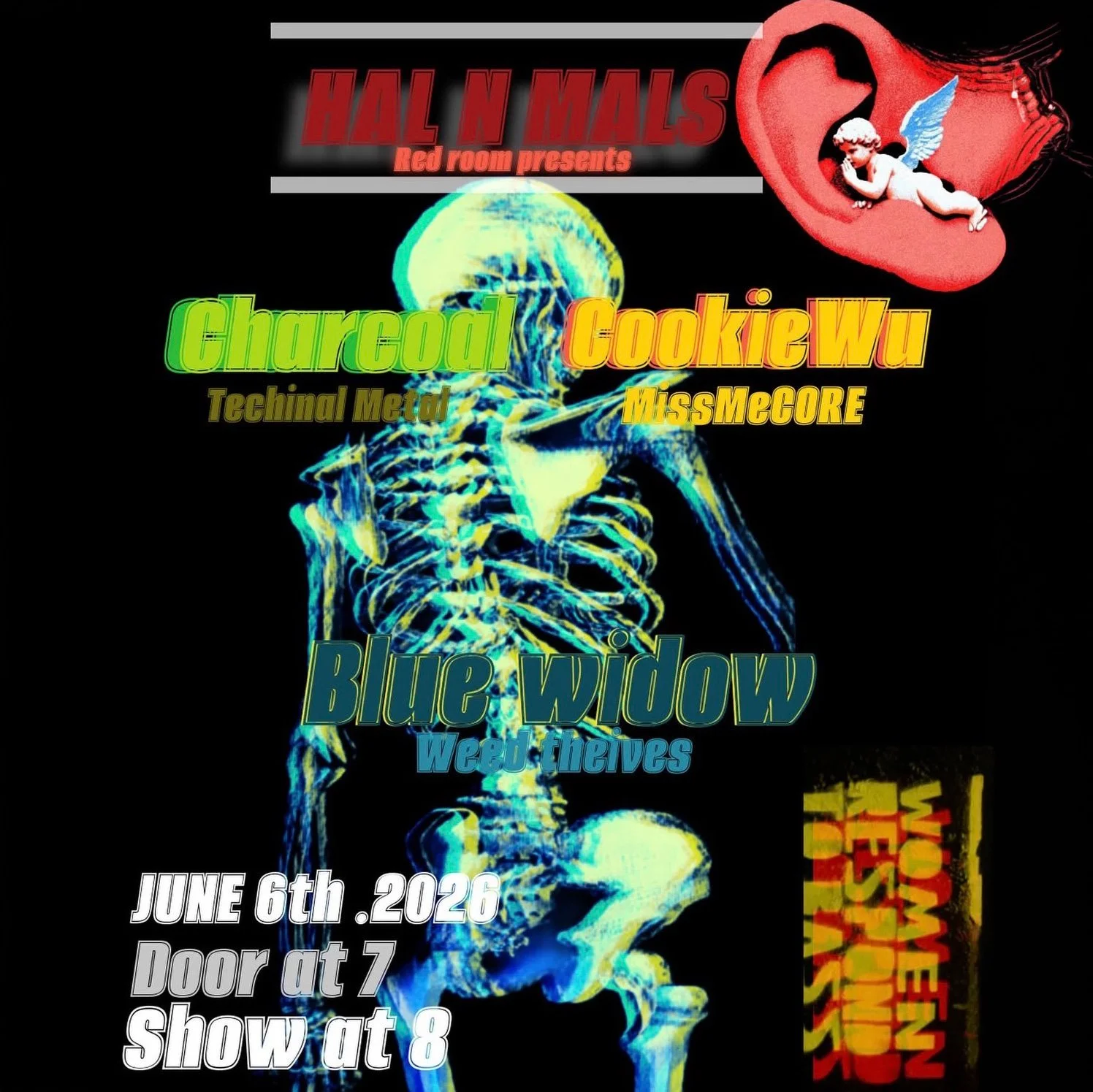 Cookie Wu, Blue Widow, Charcoal