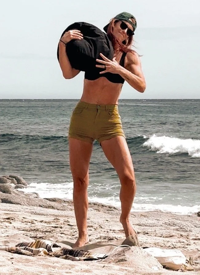 sandbag, beach, workout, HIIT, high intensity interval training