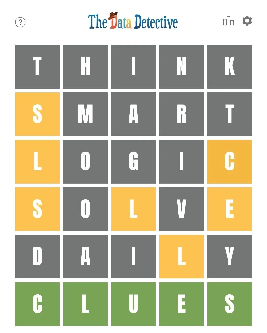 🟩🟨⬜ Guess the word in 6 tries.
Could you have solved it sooner?
#DataDetective #BookLovers #KidsWhoRead #kidlit #childrensbooks #kidsbookstagram #raisingkids #readaloud #parenttips #stem #data #artificalintelligence #inclusive #reading