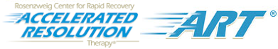 Logos for Accelerated Resolution Therapy (ART) and Rosenzweig Center for Rapid Recovery