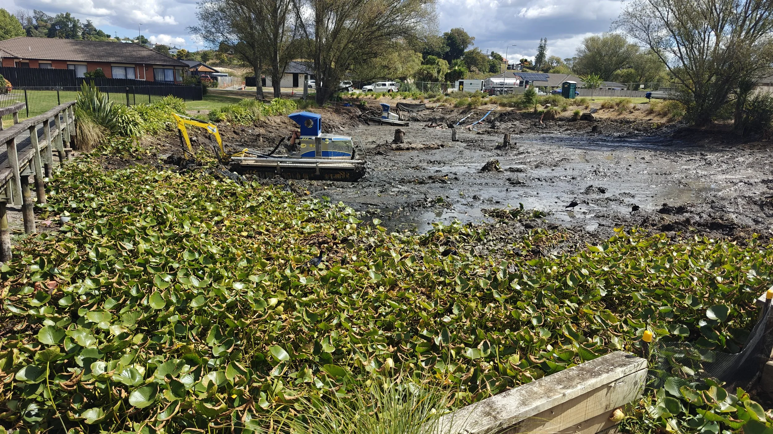 Glasgow Contractors Pond Silt and Vegetation Removal.jpg