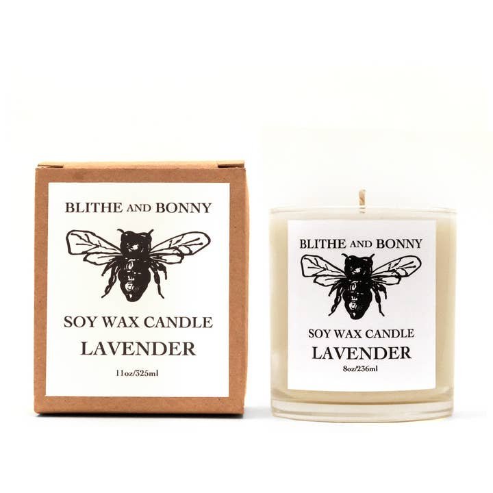 Blithe and Bonny Clear Glass Soy Candle