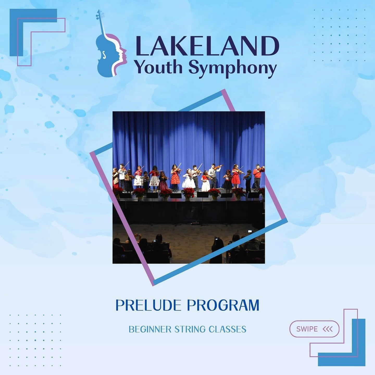 🎻 Excited to start your musical journey? Join Lakeland Youth Symphony&rsquo;s Prelude Program! 🎶 Whether you&rsquo;re just picking up an instrument for the first time (Prelude 1) or already have a basic understanding and are ready for more (Prelude