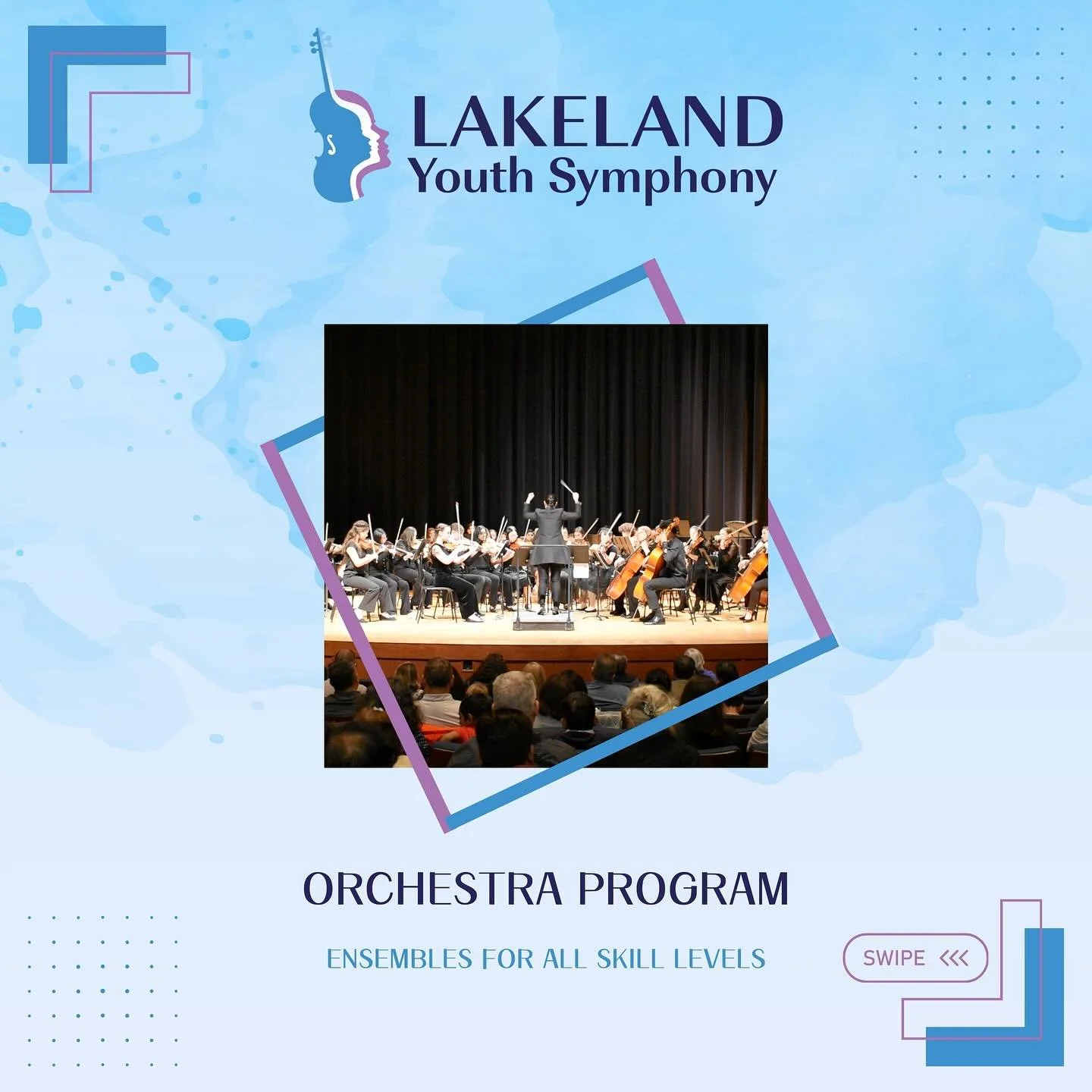 🎶 Want to take your musical journey to the next level? 🎻 Learn more about Lakeland Youth Symphony&rsquo;s orchestra programs! Whether you&rsquo;re just starting out or looking to refine your skills, we have an ensemble for every level. Meet fellow 