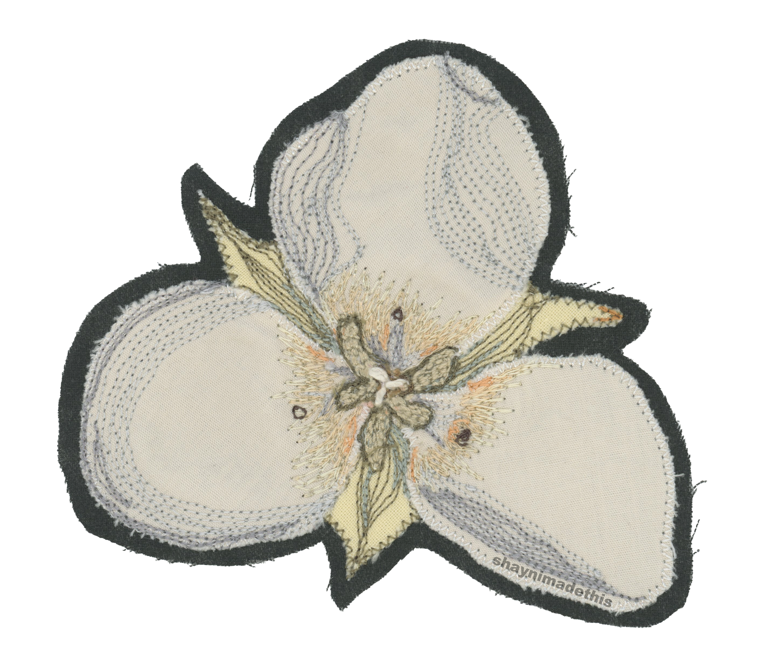 Mariposa Lily 2/2 with free motion embroidered details 11/14/25