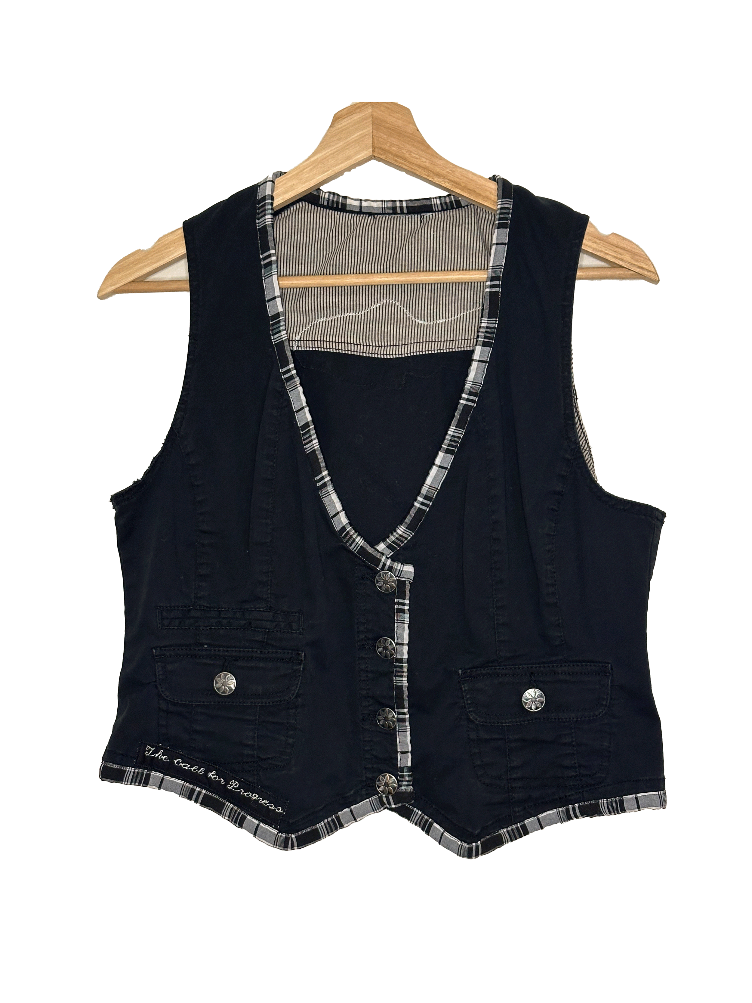 Black fish vest