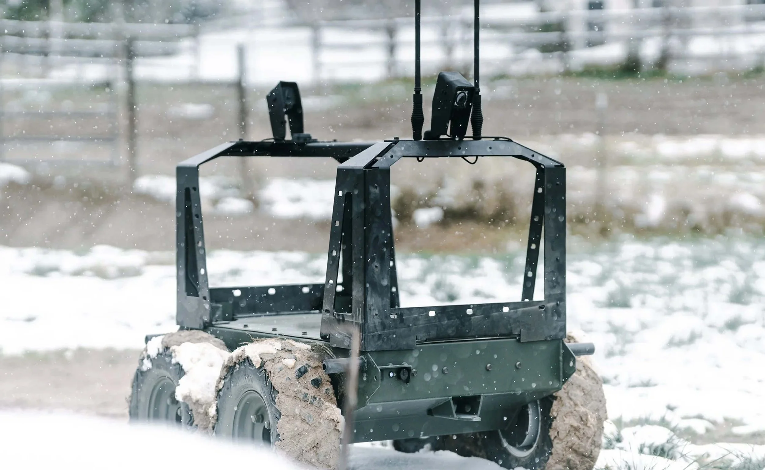 Stridar's Siderunner UAV in a snowy environment