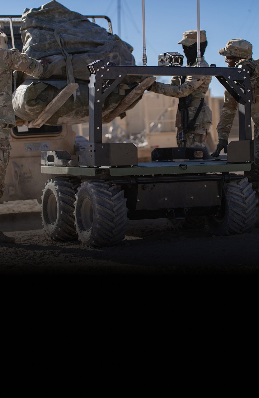 U.S. Army soldiers adding a payload to the Stridar Siderunner UAV