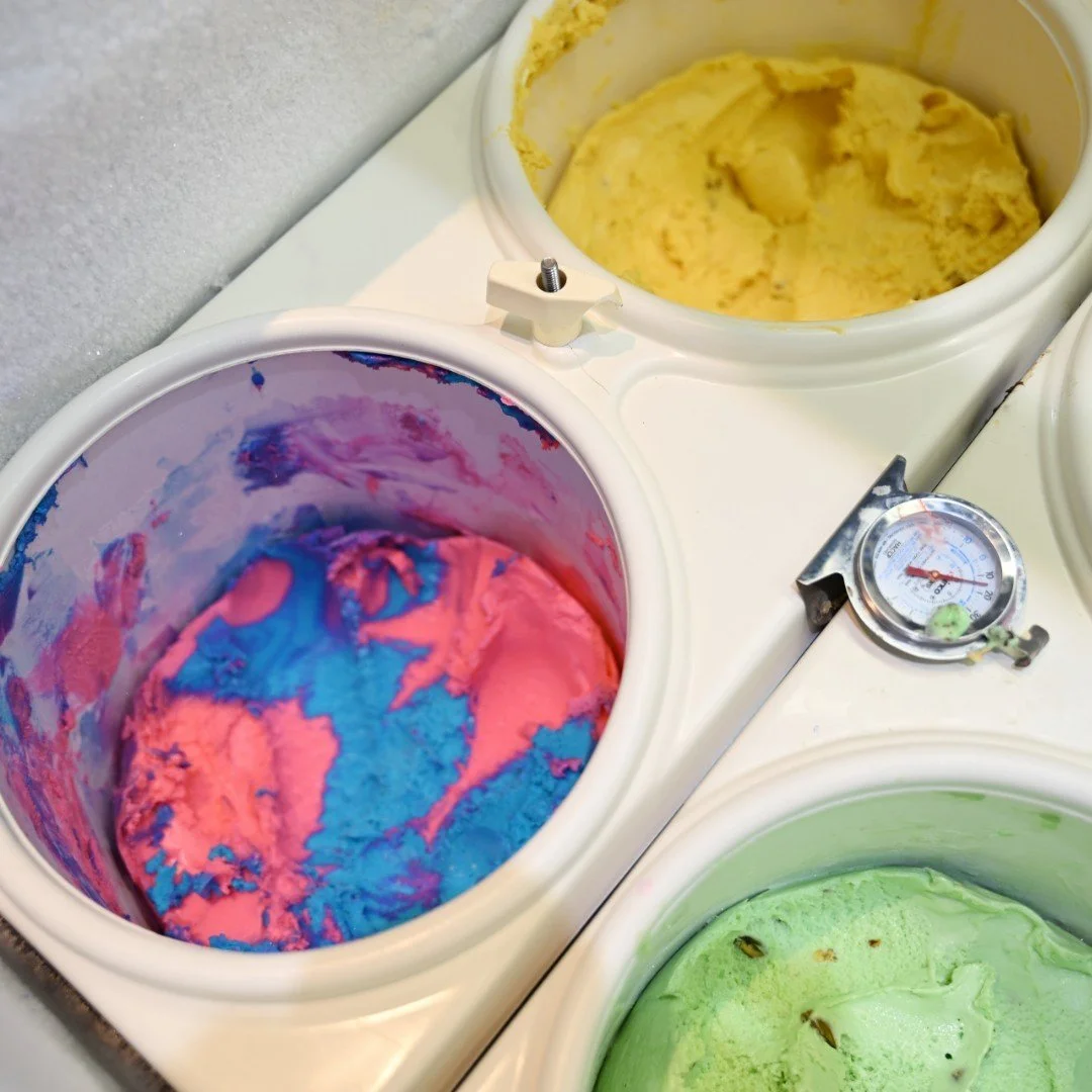 Cotton Candy, Butter Pecan, Pistachio - oh my! 

#IceCreamLovers #SweetTooth #DessertTime #FlavorfulTreats #YummyInMyTummy #TreatYourself #IndulgeInFlavors #DeliciousDesserts #SatisfyYourCravings #TastyTreats #Desertswirl