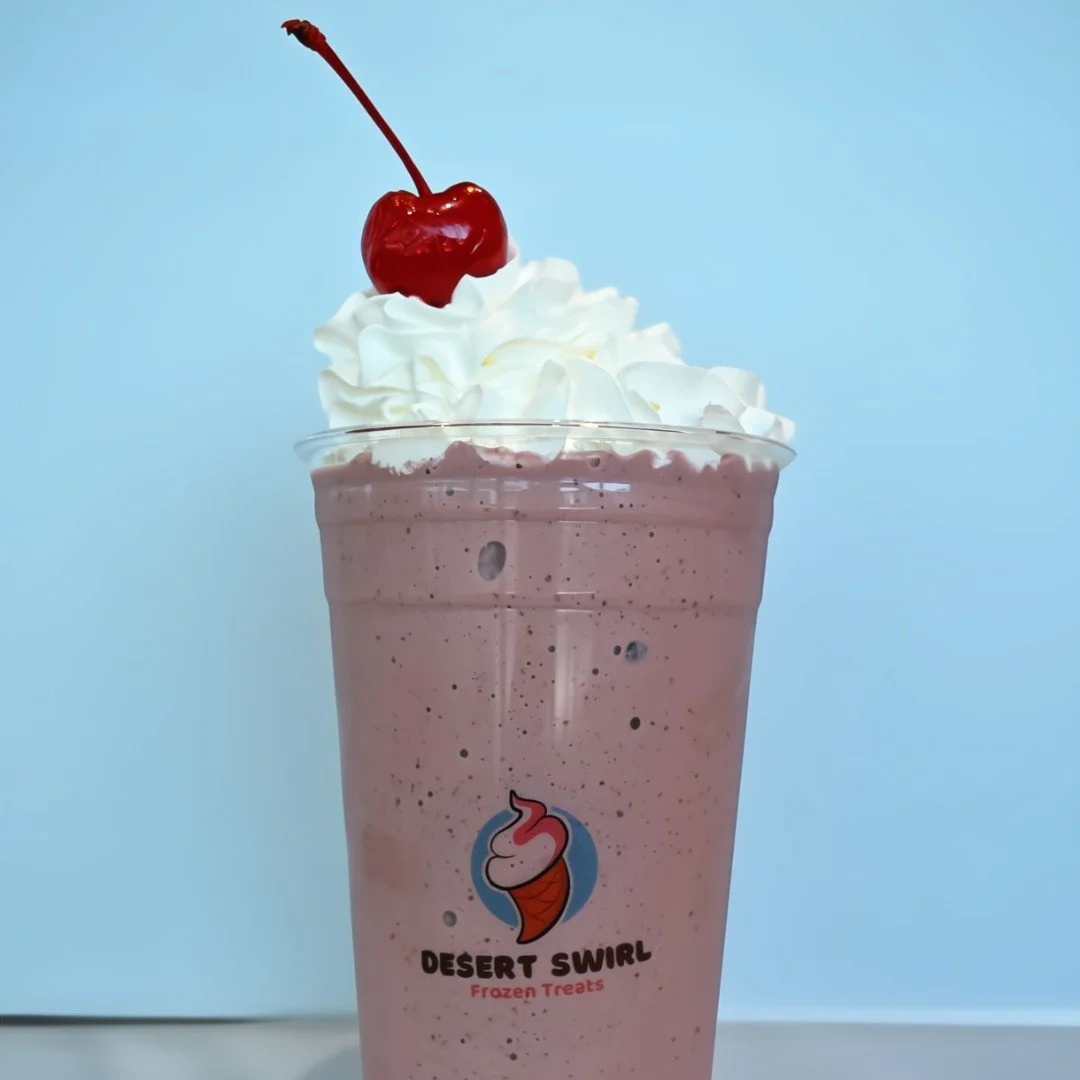 Our cherry vanilla milkshake is as refreshing as it is sweet 

#CherryVanilla #MilkshakeLovers #SweetTreats #RefreshingDrinks #DessertTime #YummyDrinks #TastyTreats #Desertswirl