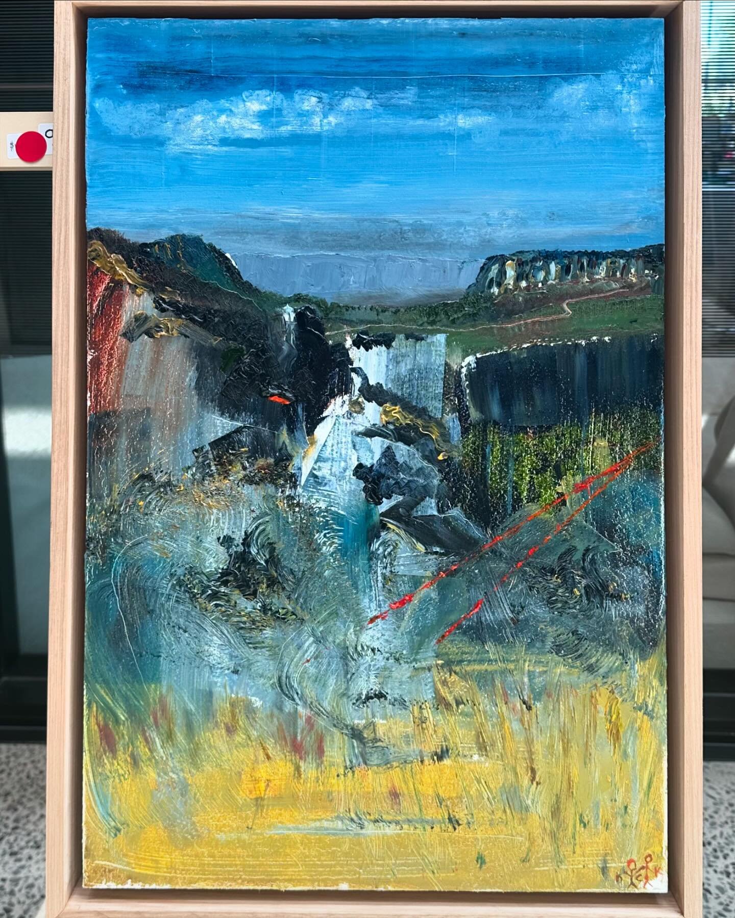 Many thanks to the buyer of this blue mountains vista, off to a new wall today.