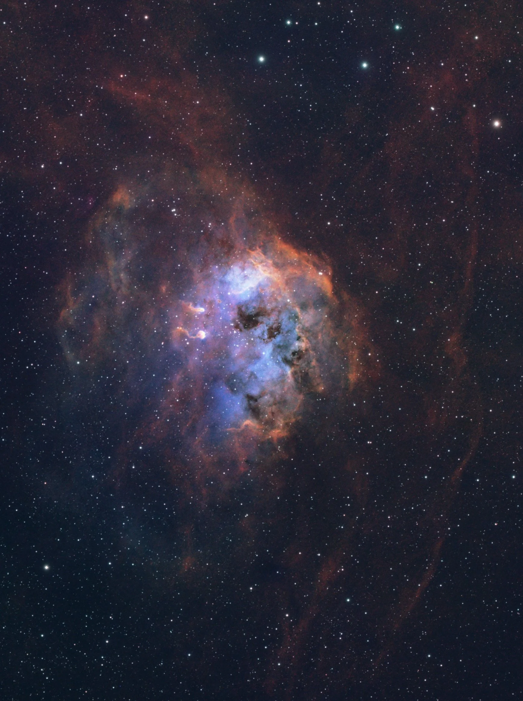 Image of the Tadpoles Nebula.