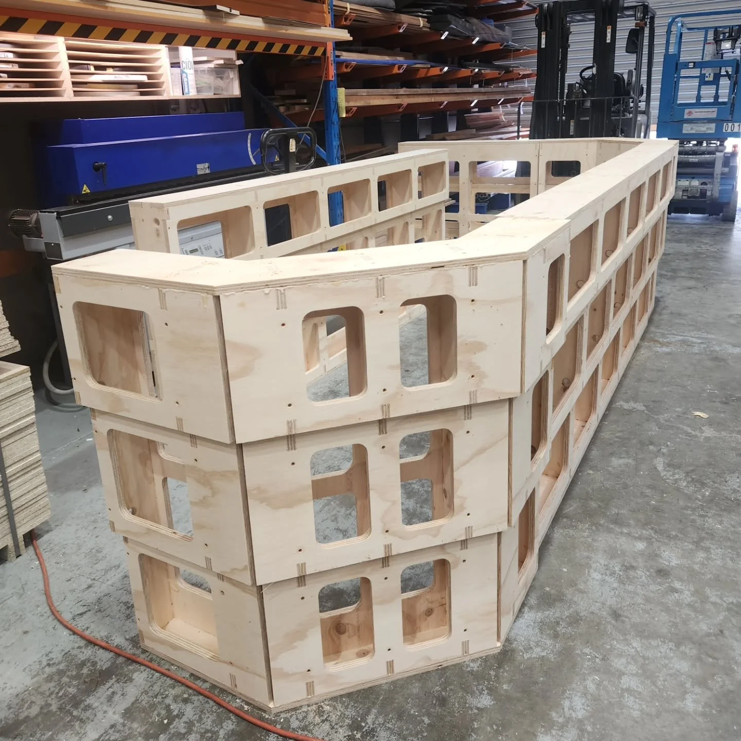 Custom bar structural base subframe. Cabling and led allocations. Easy to move and install. 18mm structural construction plywood.

#cncrouting #williamstowncnc